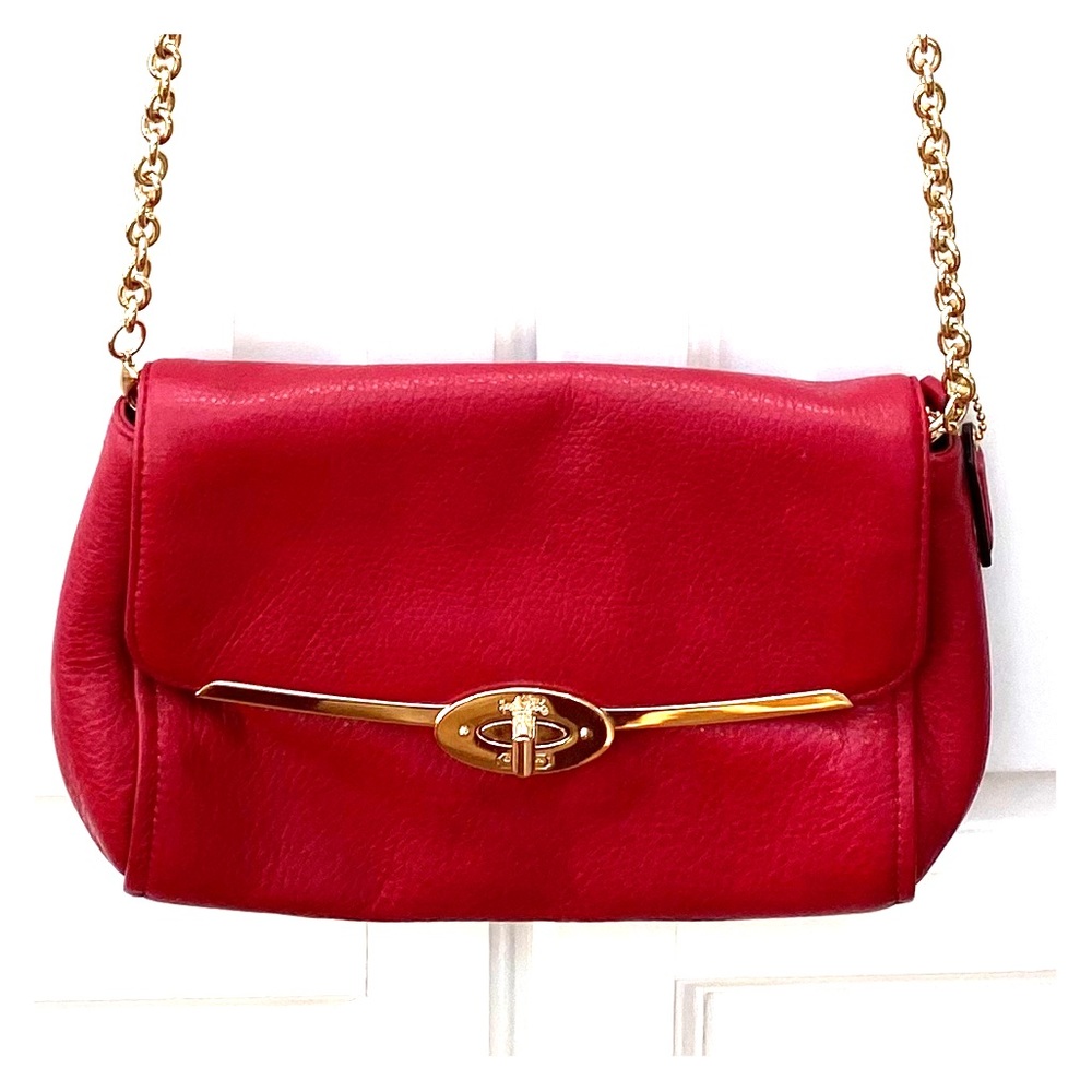 Coach shoulder bag - deep cranberry - like new
